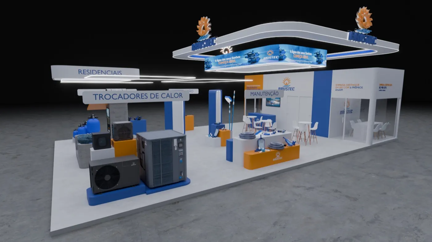 Render do projeto conceitual Brustec para Expo Lazer 2026, vista 4